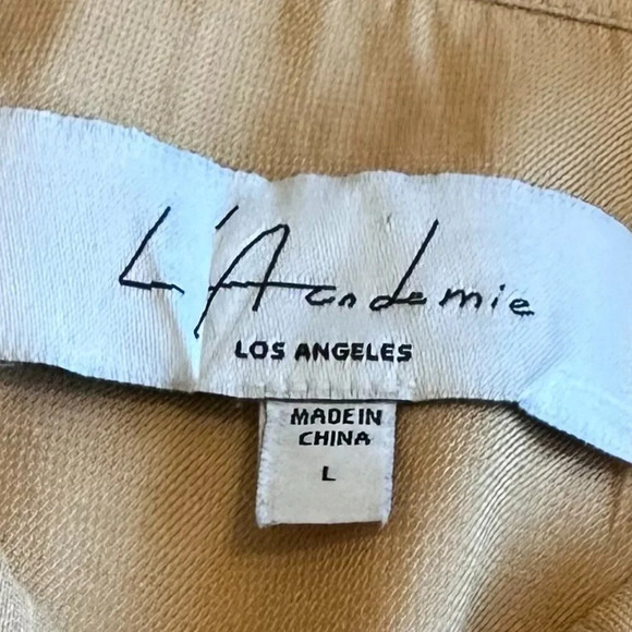 L'Academie The Bastina Top Button-Down Blouse Shirt Long Sleeve Size Large Women - Picture 13 of 14